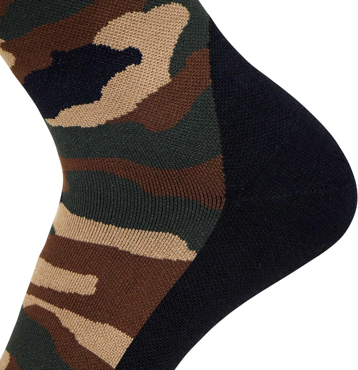 Midweight Camo Snowboard Socks – Merino Wool Winter Cold Weather OTC Ski Sock