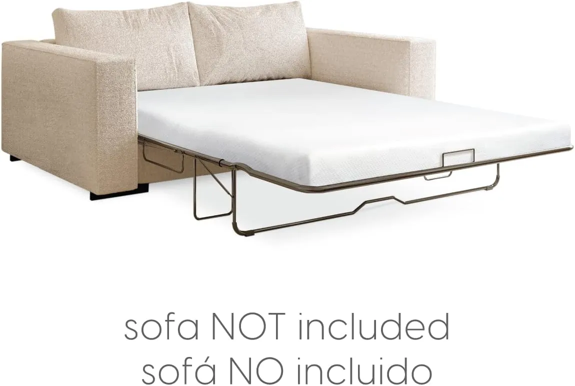 Milliard 4.5 Inch Memory Foam Replacement Mattress with Breathable, Waterproof and Washable Cover for Full Size Sleeper Sofa and Couch Beds (Sofa Not Included) - Full