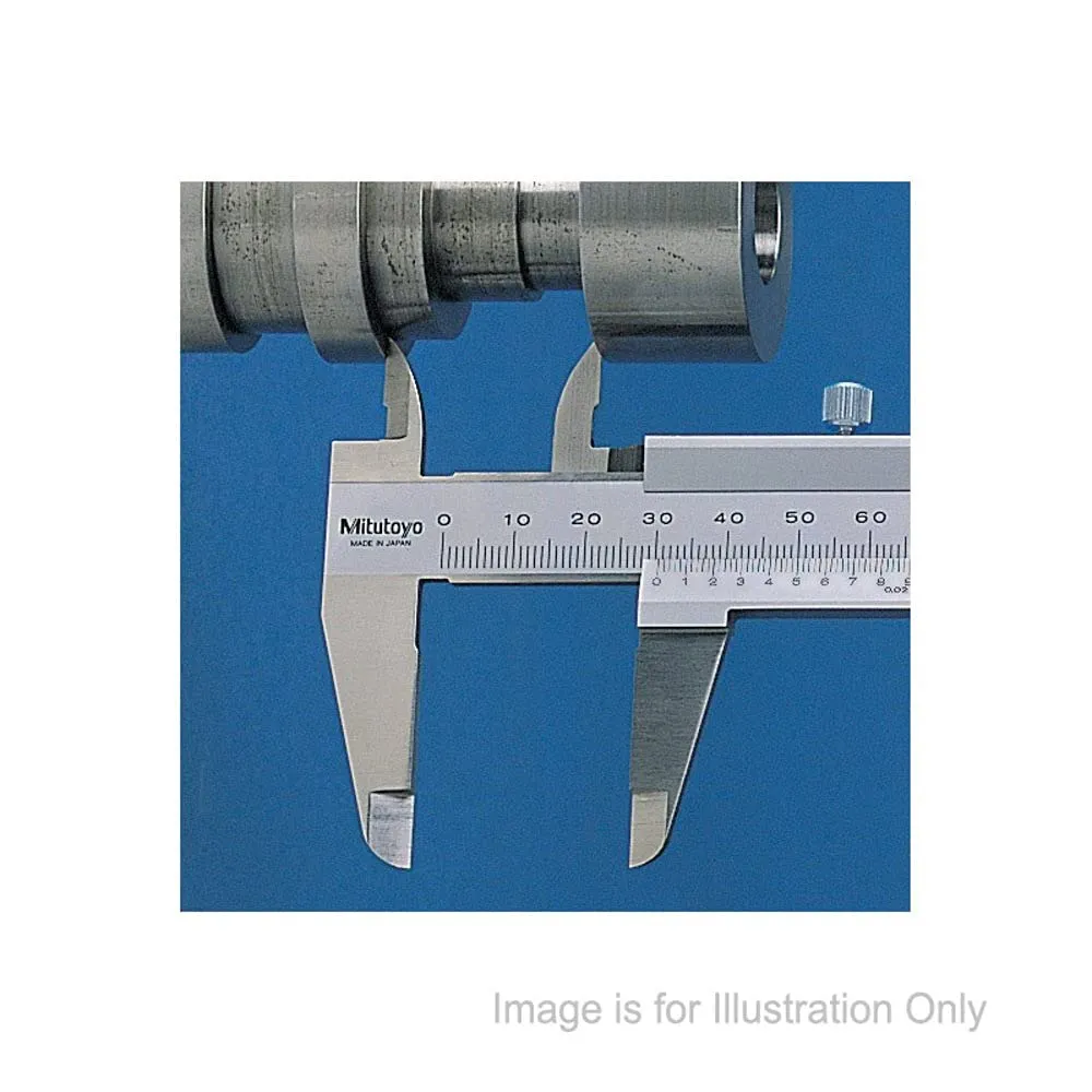 Mitutoyo 531-128 Vernier Calipers, Stainless Steel, for Inside, Outside, Depth and Step Measurements, Inch/Metric, 0"/0mm-6"/150mm Range,  /-0.0011"/0.03mm Accuracy, 0.001"/0.02mm Resolution, 40mm Jaw Depth