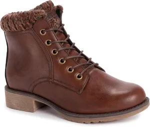 MUK LUKS LUKEES Women's Hiker Alps Boots Fashion, Cognac, 11