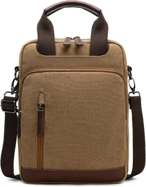 mygreen Mens Crossbody Shoulder Bag Canvas Messenger Bag Work Bag