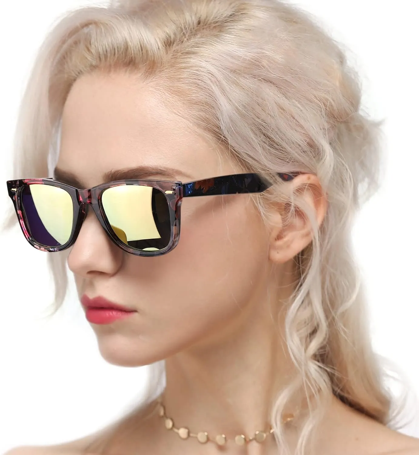 Myiaur Classic Sunglasses for Women Polarized Driving Anti-Glare UV Protection