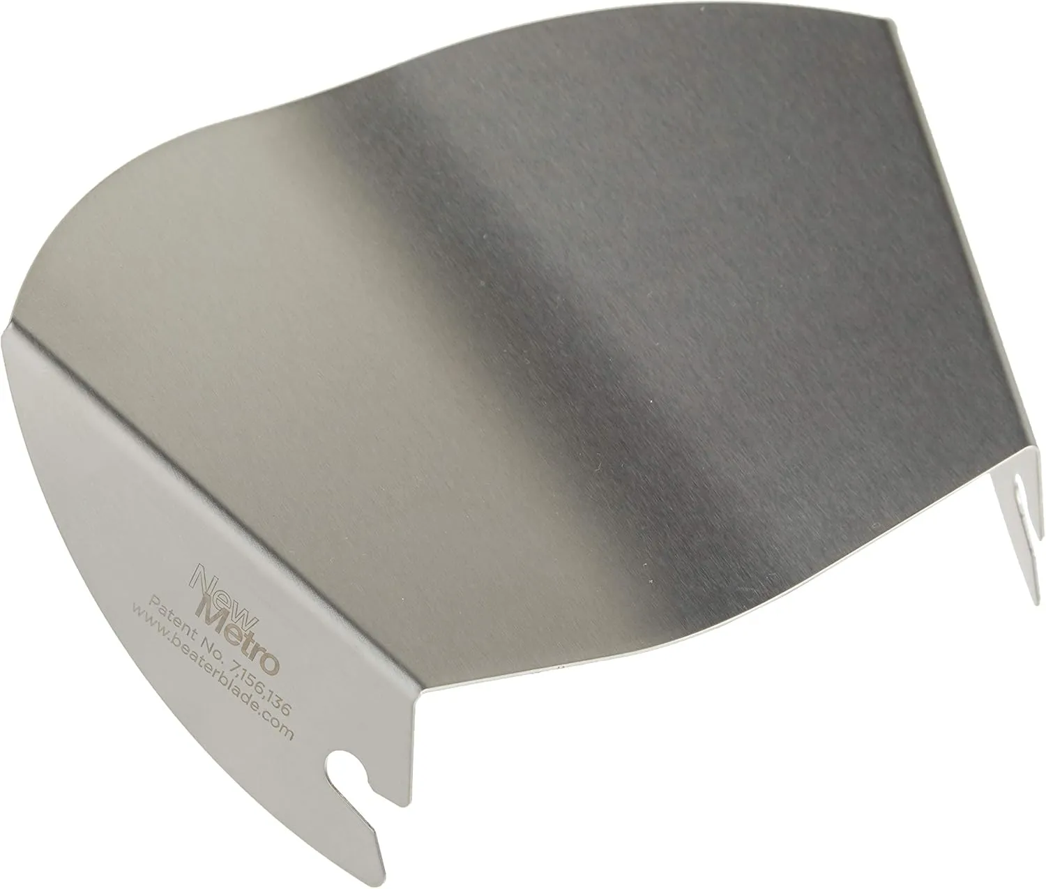 New Metro Design PC-10 Pouring Chute Compatible with KitchenAid Stand Mixer with Stainless Steel Bowl, Silver
