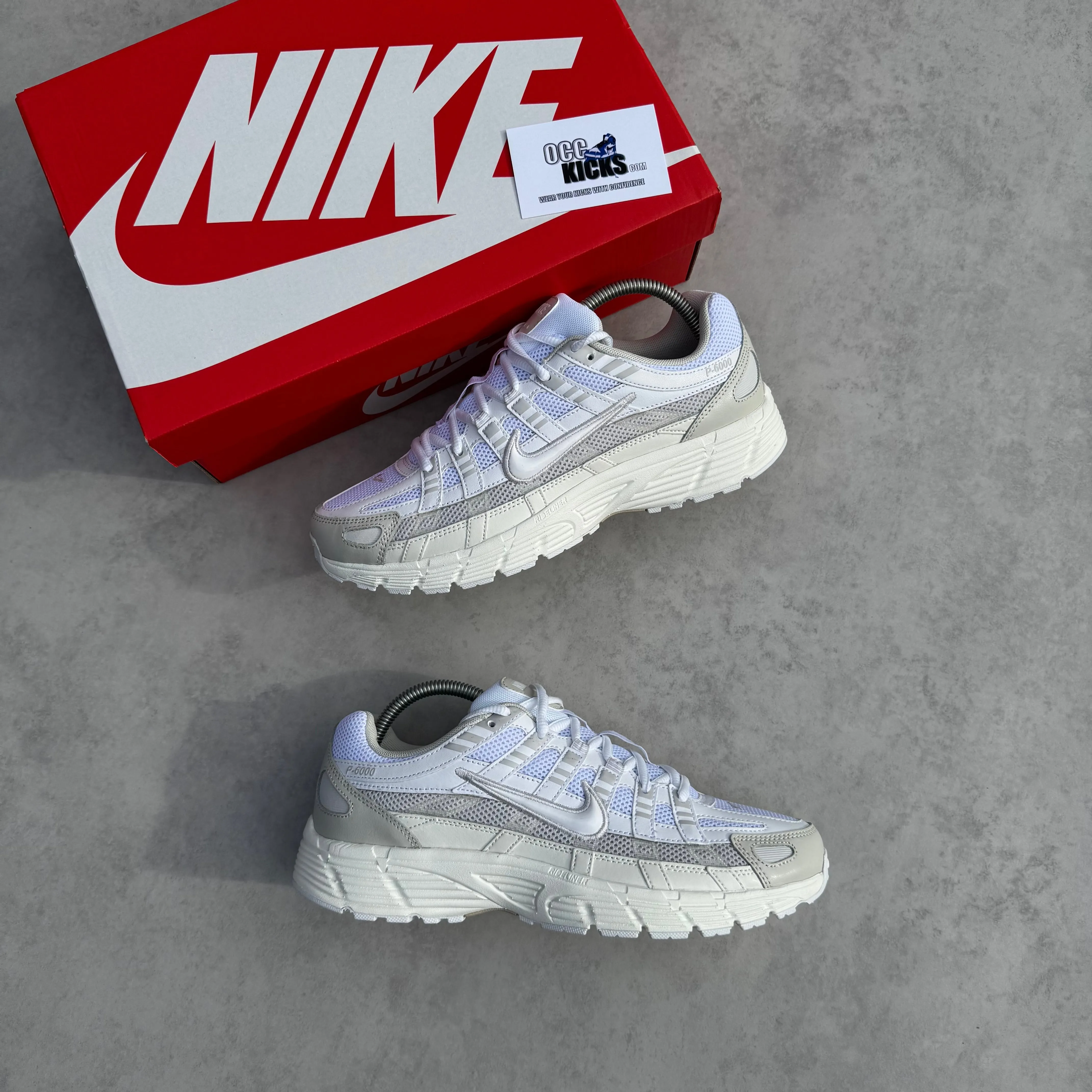 NIKE P-6000 WHITE SAIL VAST GREY