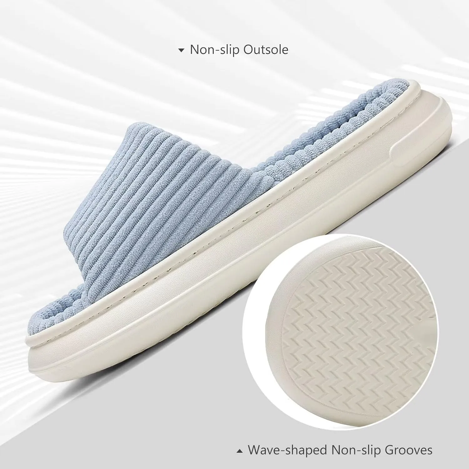 NineCiFun Unisex Summer House Slippers Indoor and Outdoor Slip-On Home Bedroom Shoes for Women and Men