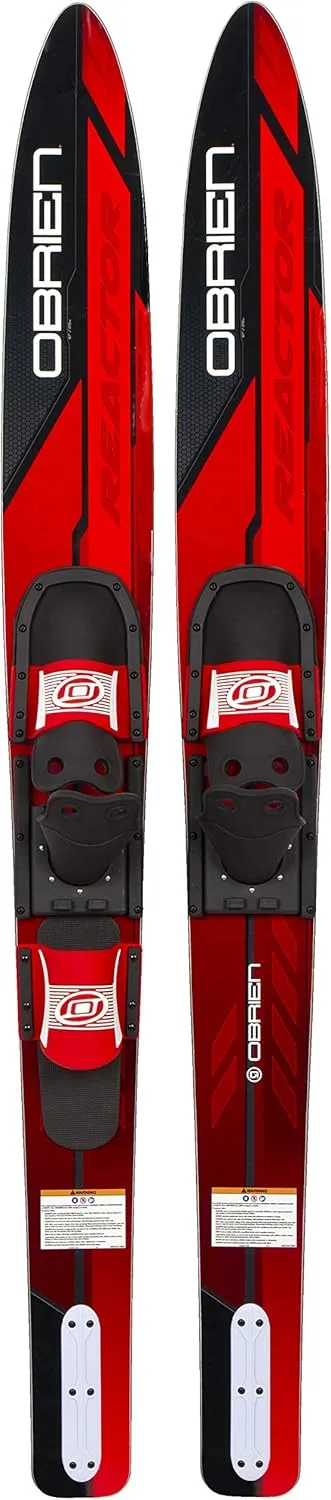 O'Brien Reactor Combo Water Skis, 67",Red