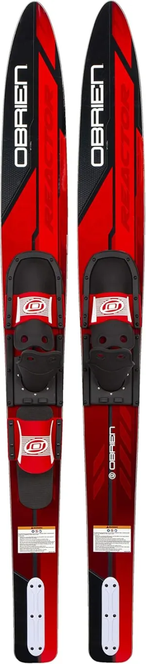 O'Brien Reactor Combo Water Skis, 67",Red