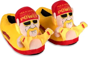 Odd Sox, Hulk Hogan, Fun Indoor Novelty Slippers, Big Fuzzy Cozy