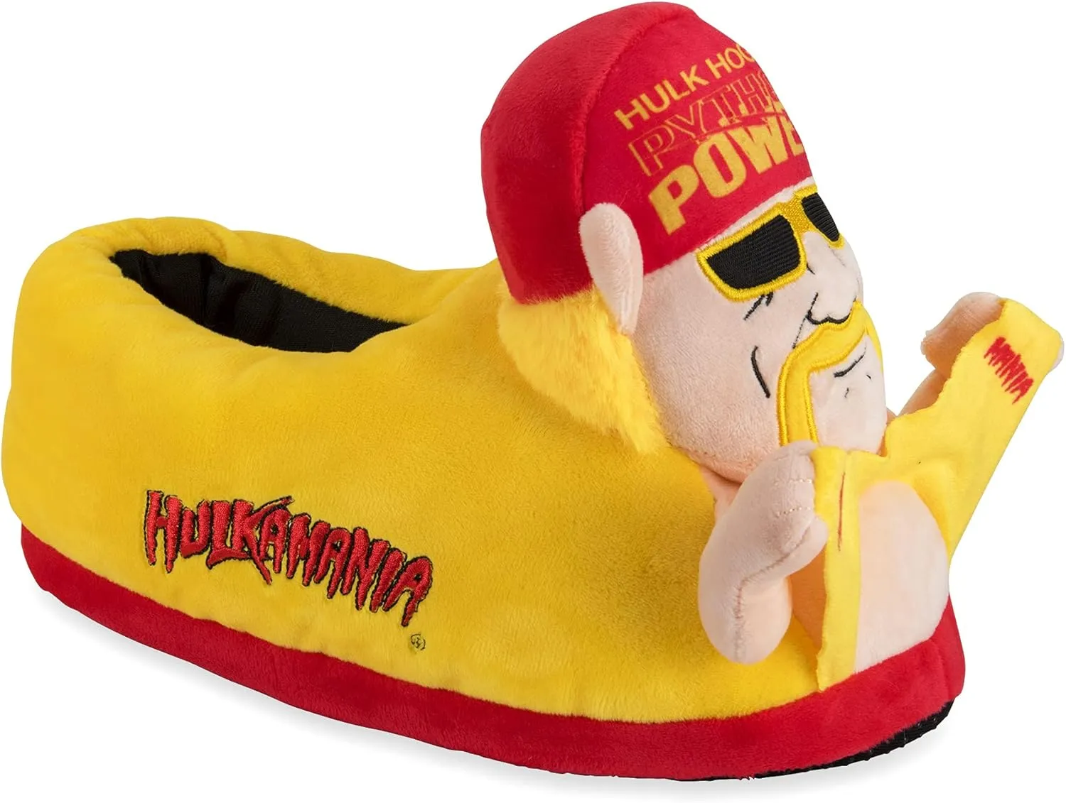 Odd Sox, Hulk Hogan, Fun Indoor Novelty Slippers, Big Fuzzy Cozy