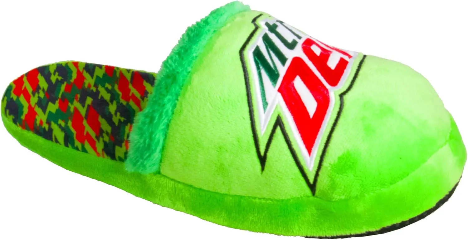 Odd Sox, Pepsi, Mt. Dew Sodas, Fun Fuzzy Novelty Slippers