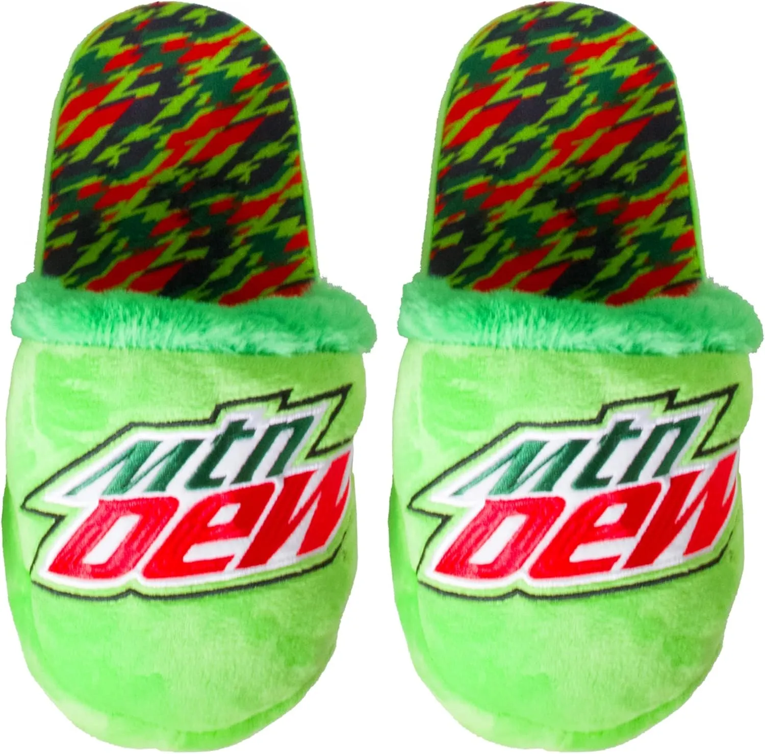 Odd Sox, Pepsi, Mt. Dew Sodas, Fun Fuzzy Novelty Slippers