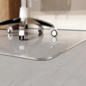 Office Chair Mat 48" x 60" for Carpet and Hardwood Floor, Easy Roll On/Off for Beveled Edge Design, Heavy Duty and Durable Non-Slip Floor Protector, Highly Clear and Hard