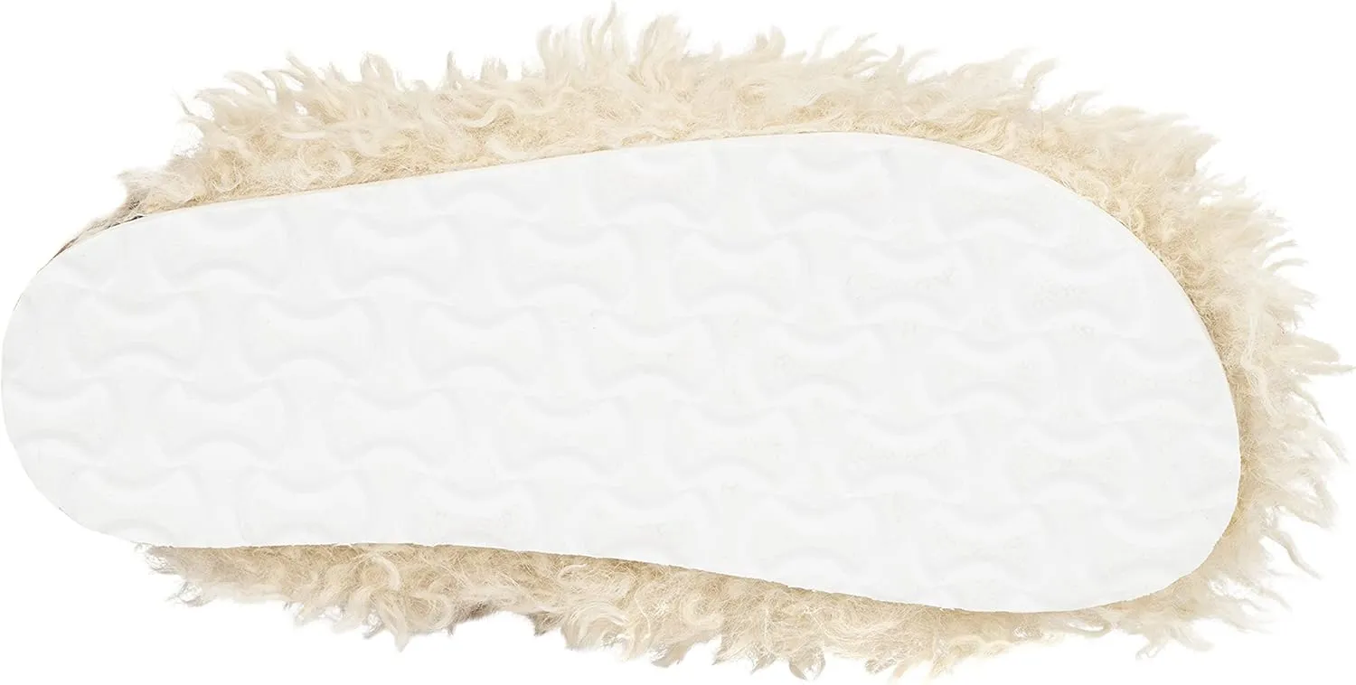 Olivia Miller Women’s Fashion Shoes, Faux Fur EVA Slippers Closed Toe Slip On Indoor Outdoor House Slides Flat Sandals