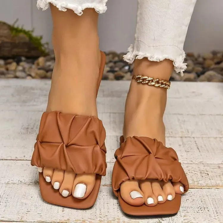 Open Toe Flats Sandals