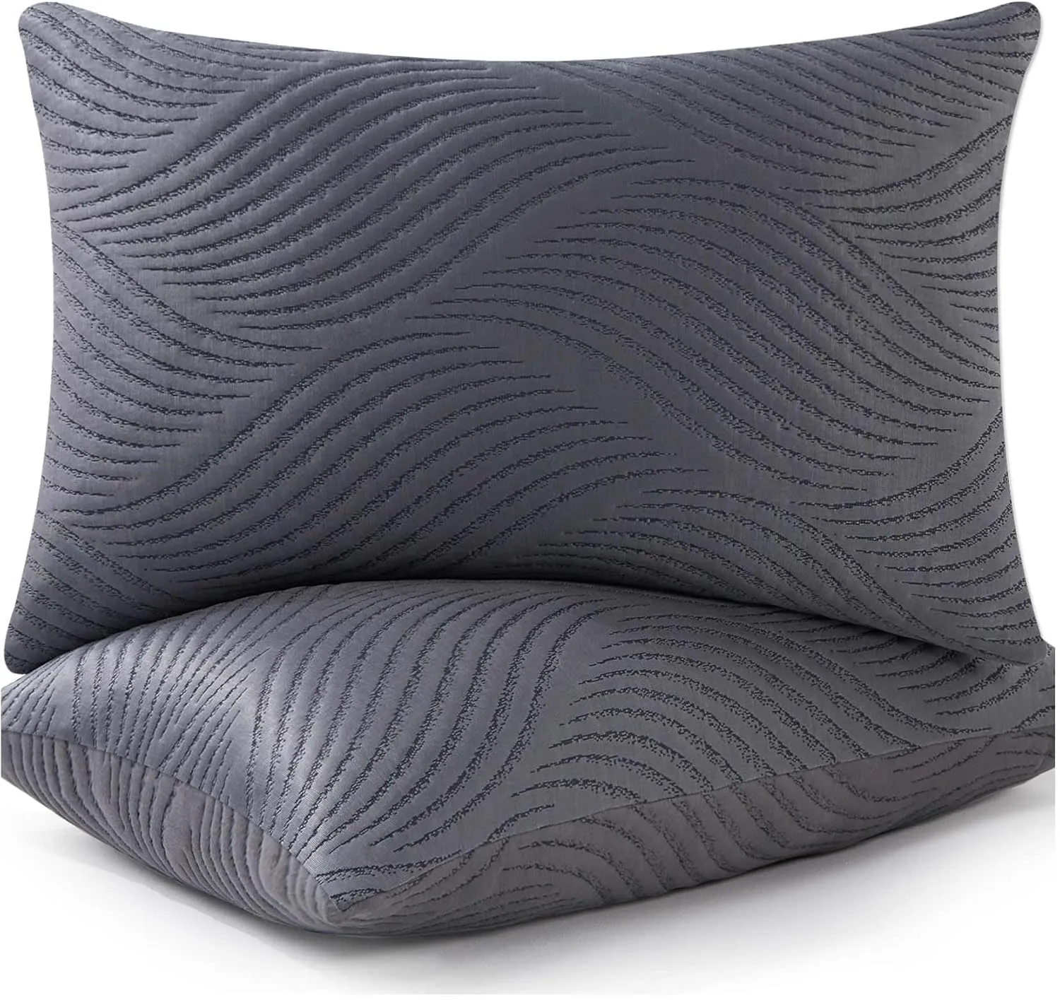 Pillows Queen Size Set of 2 Cooling Memory Foam Pillows for Sleeping Adjustable Medium Firm Back and Side Sleeper