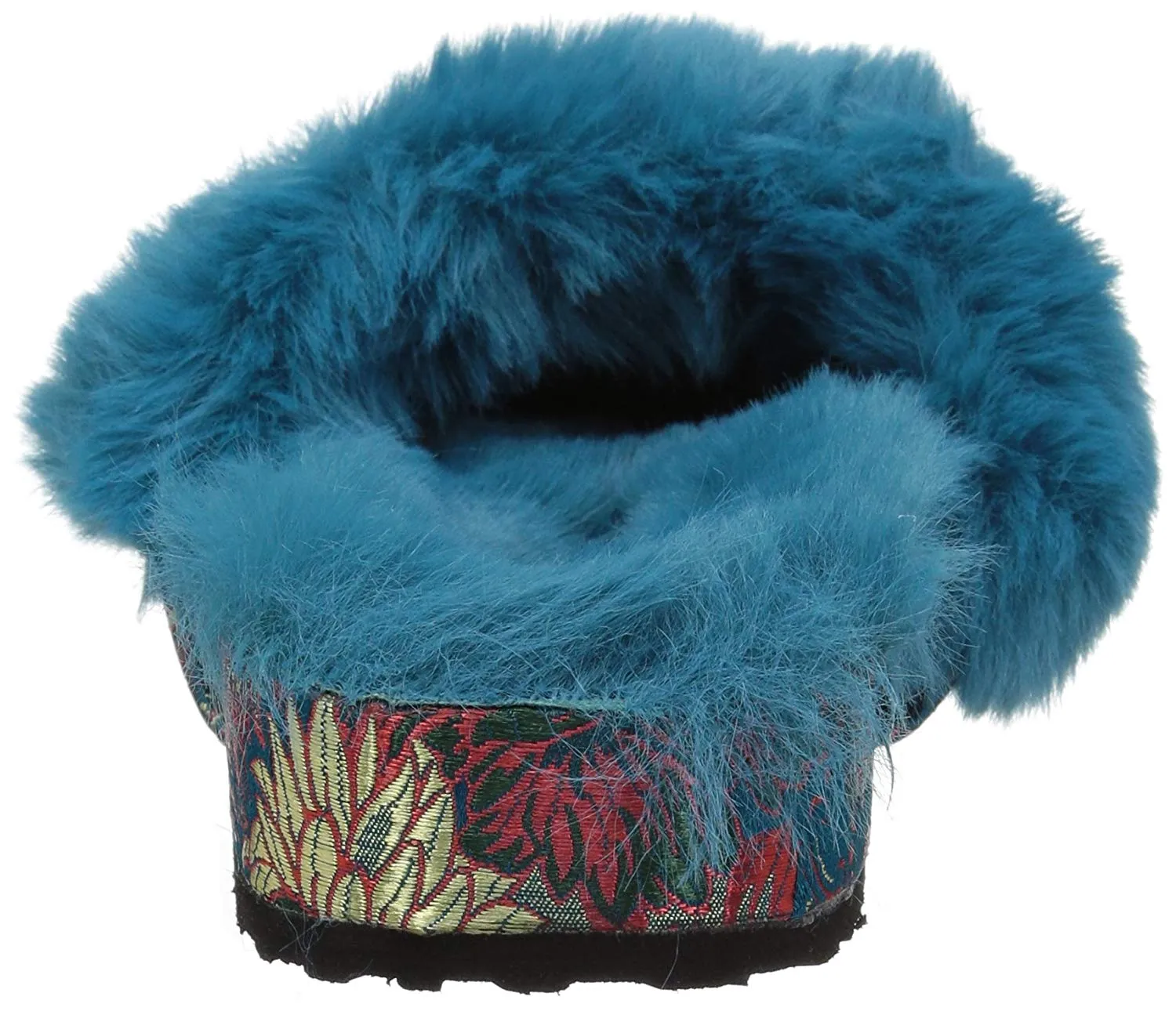 Popular picks Toe Mule Wedge Teal Slide Budget-friendly Blue Gema Sandals Furry Open Jessica Platform Simpson