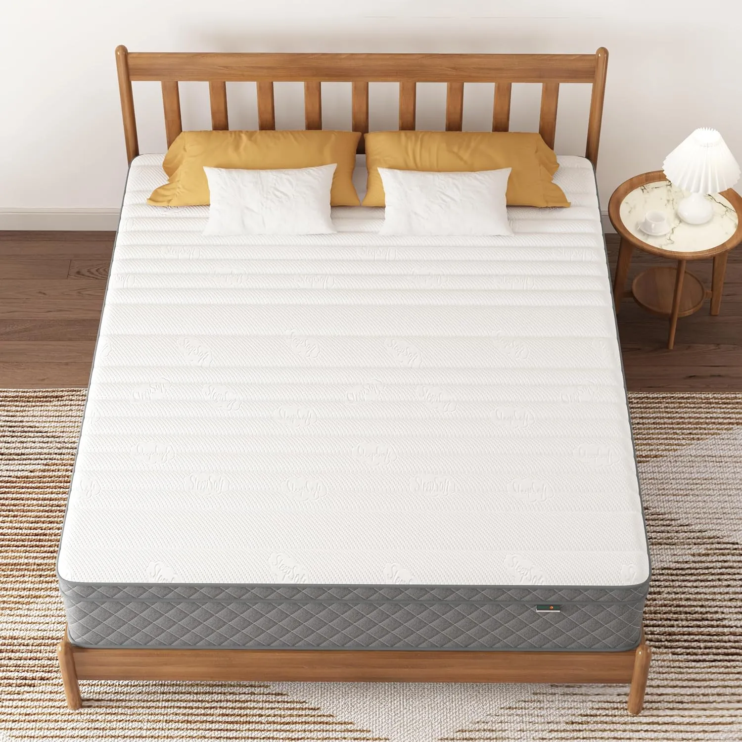 Queen Mattress, 12 Inch Cooling-Gel Memory Foam and Pocket Spring Hybrid Mattress, Queen Bed Mattress in a Box, CertiPUR-US Certified, Medium Firm, Queen Size Mattress
