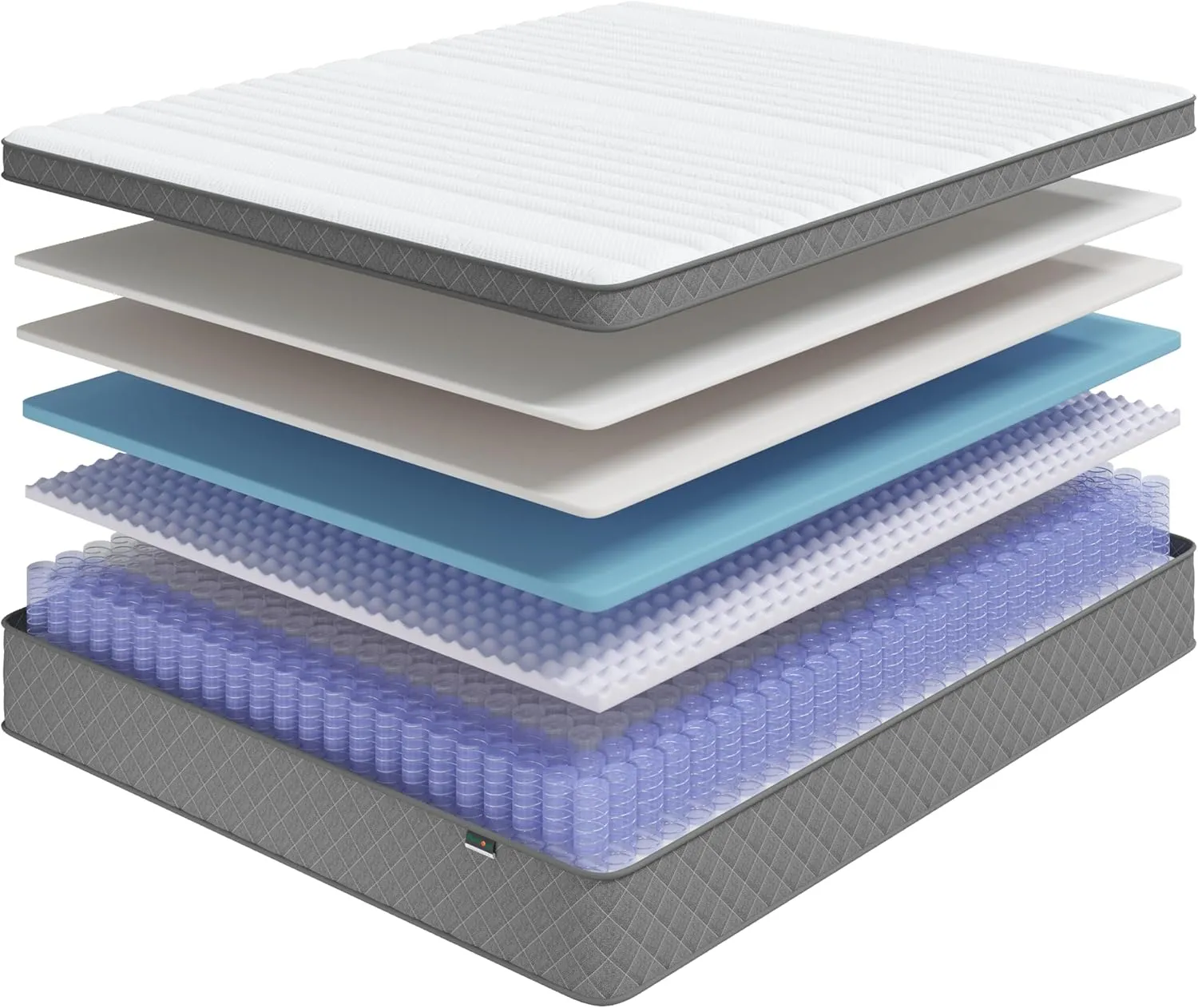 Queen Mattress, 12 Inch Cooling-Gel Memory Foam and Pocket Spring Hybrid Mattress, Queen Bed Mattress in a Box, CertiPUR-US Certified, Medium Firm, Queen Size Mattress