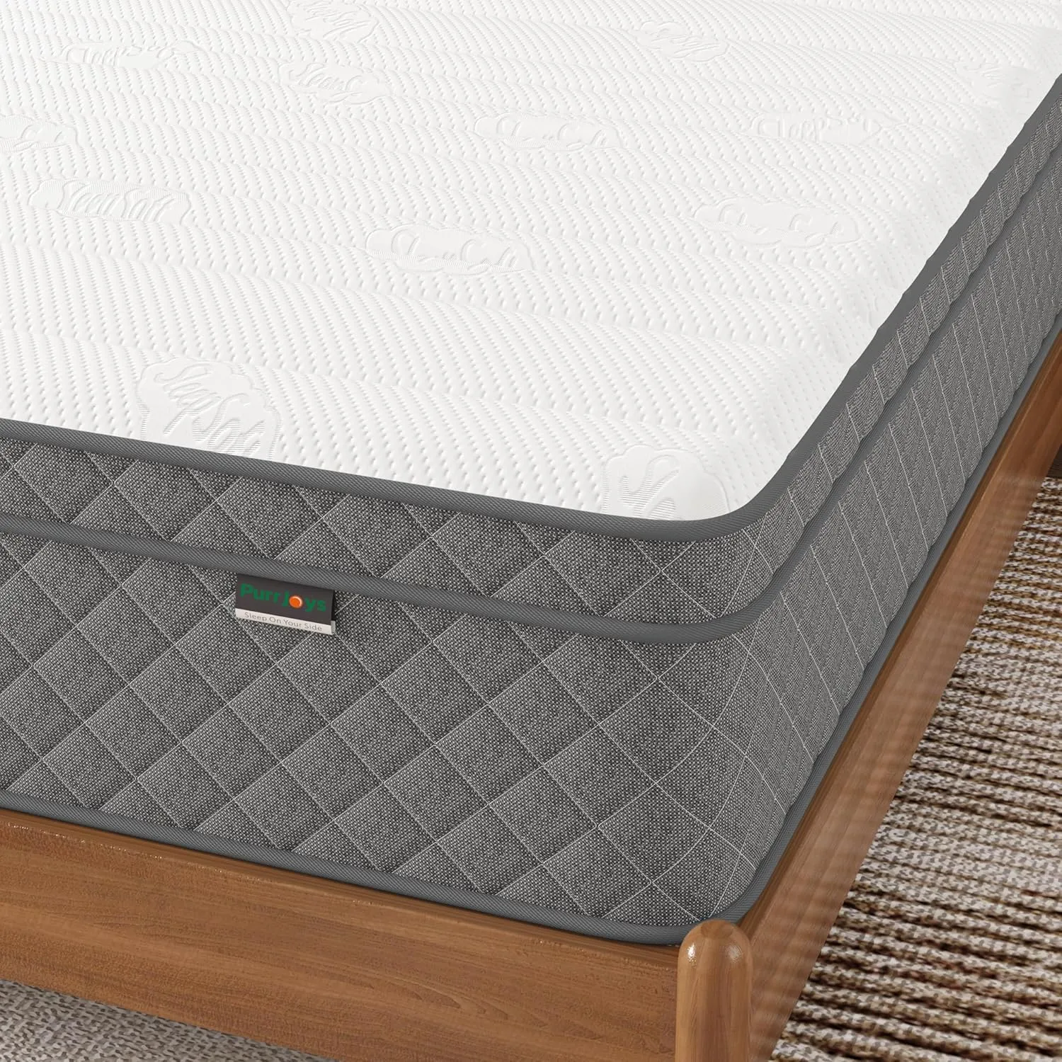 Queen Mattress, 12 Inch Cooling-Gel Memory Foam and Pocket Spring Hybrid Mattress, Queen Bed Mattress in a Box, CertiPUR-US Certified, Medium Firm, Queen Size Mattress