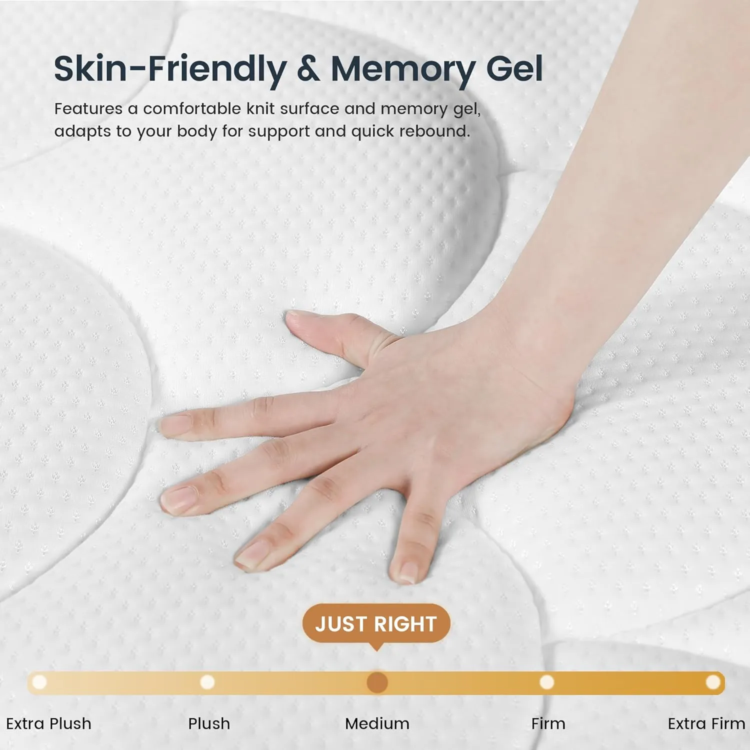Queen Mattress, 12 Inch Gel Memory Foam Hybrid Mattress Queen Size Bed in a Box, Pressure & Pain Relief, Medium Firm, Individual Pocket Spring, Edge Support, CertiPUR-US