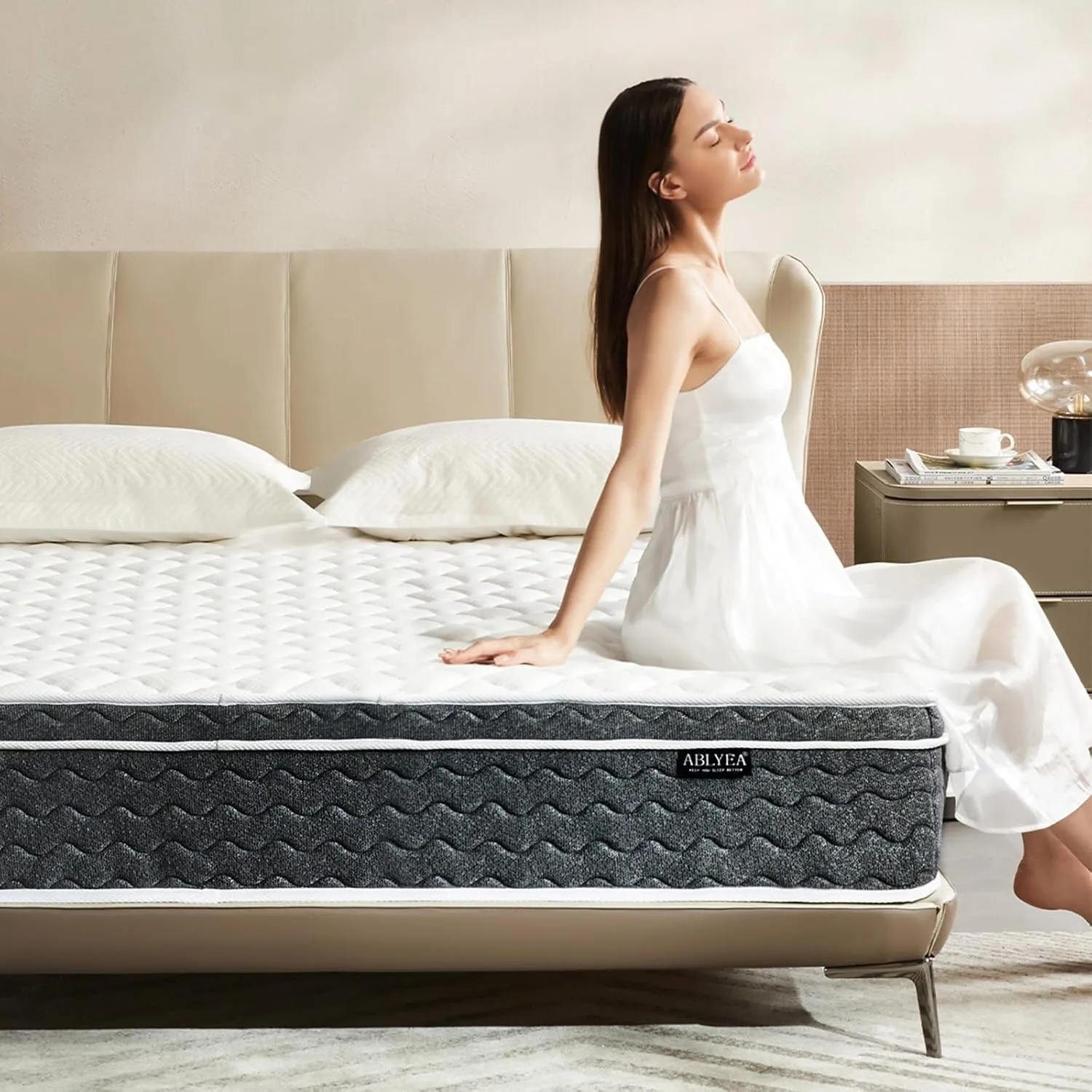 Queen Mattress 12 Inch Hybrid Mattress Queen Size - Memory Foam & Individually Pocket Coils Springs | Pressure Relief | Motion Isolation, Edge Support | CertiPUR-US Certified | Medium Firm
