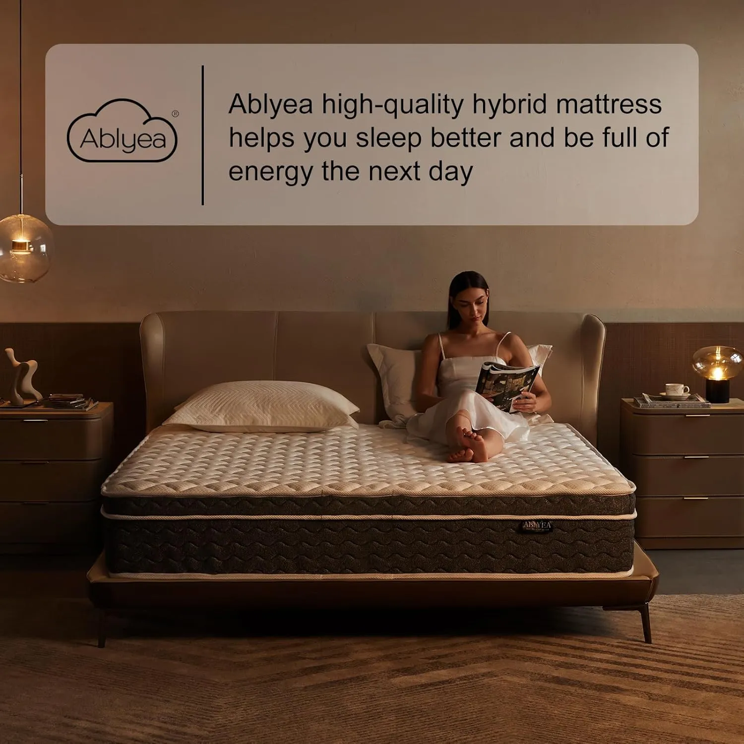 Queen Mattress 12 Inch Hybrid Mattress Queen Size - Memory Foam & Individually Pocket Coils Springs | Pressure Relief | Motion Isolation, Edge Support | CertiPUR-US Certified | Medium Firm