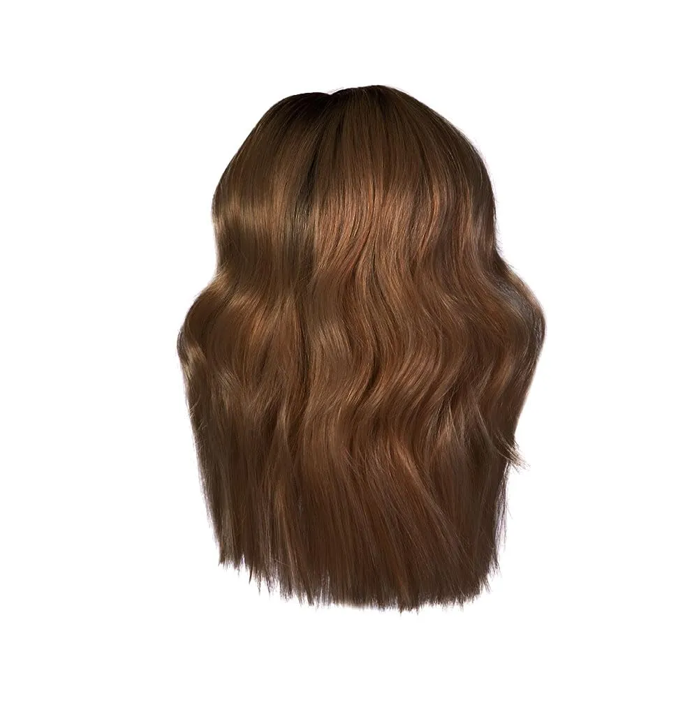 Raquel Welch Big Spender Shoulder Length Pageboy Wig With Sophisticated Tumbled Waves by Hairuwear, Average Size Cap, RL12/16 Honey Toast