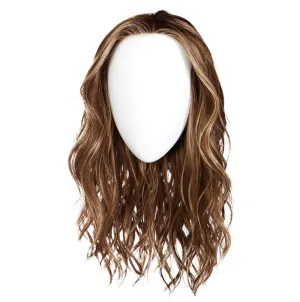 Raquel Welch Selfie Mode Wig with Long Wavy Layers, Memory Cap lll and Lace Front, Average Cap Size, RL11/25 Golden Walnut