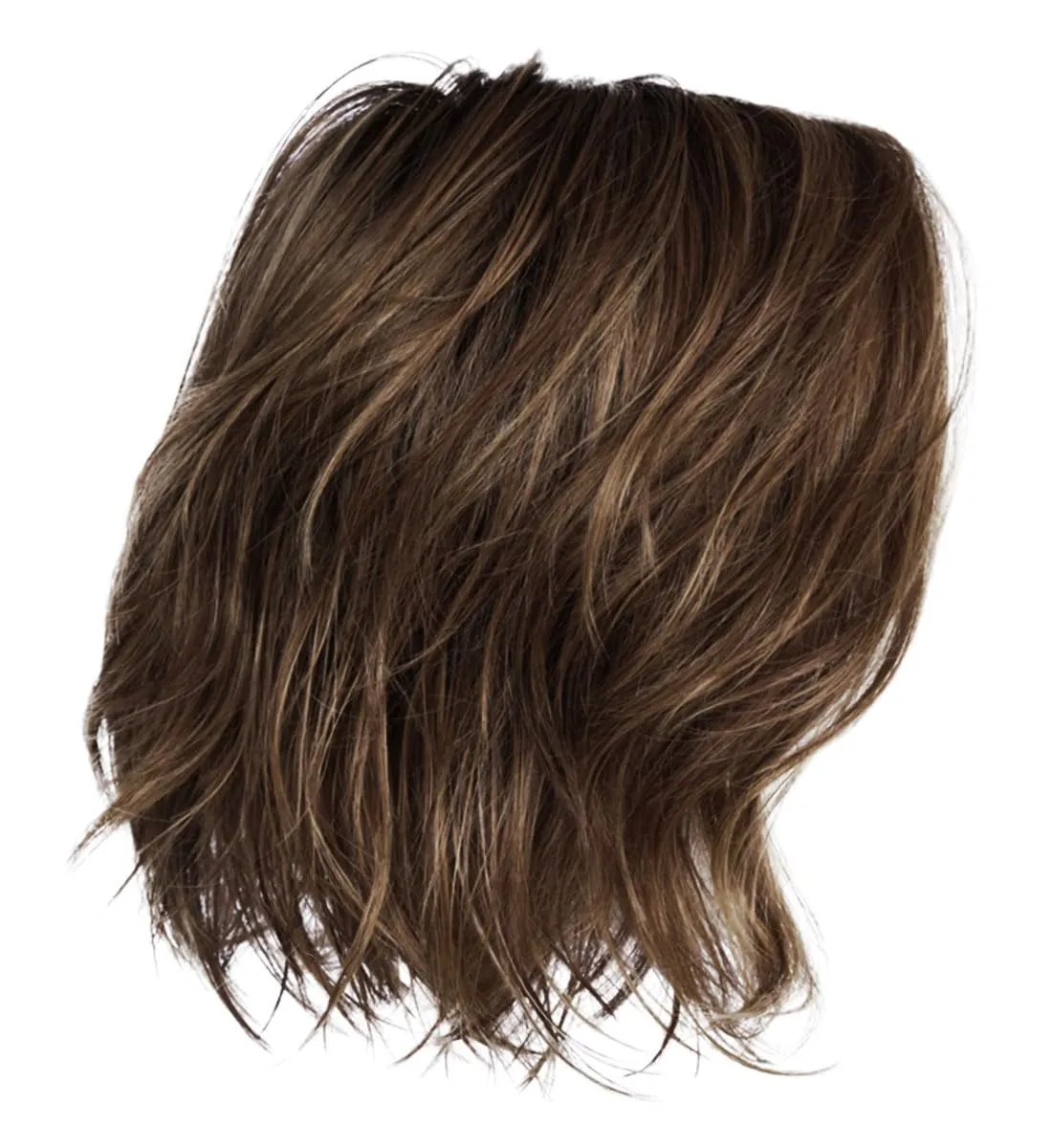 Raquel Welch Unfiltered Lace Front & Monofilament Top Synthetic Wig, Chin Length, Average Cap, SS8/12 Shaded Iced Mocha