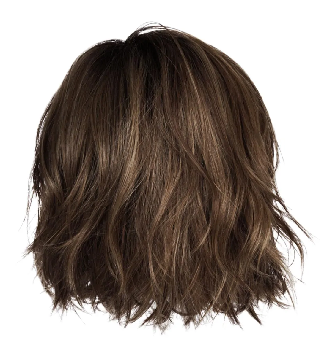 Raquel Welch Unfiltered Lace Front & Monofilament Top Synthetic Wig, Chin Length, Average Cap, SS8/12 Shaded Iced Mocha