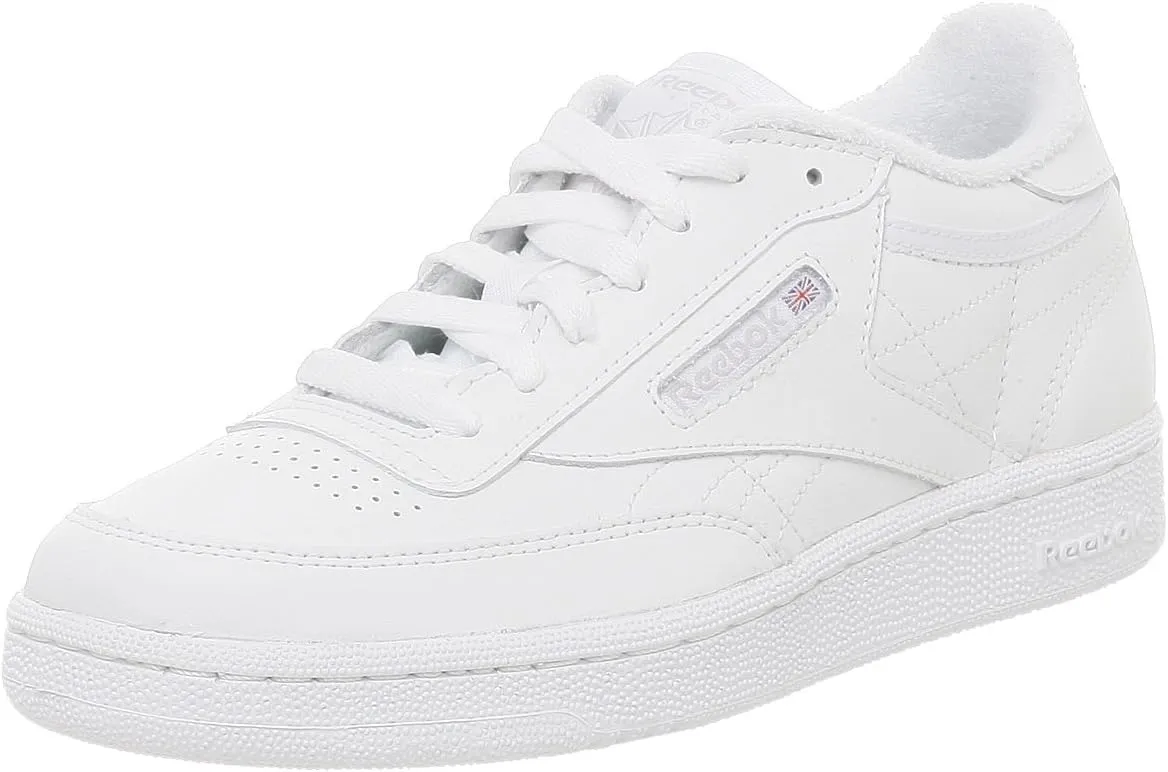 Reebok Big Kid Club C Sneaker,White/Grey,6.5 M US Big Kid