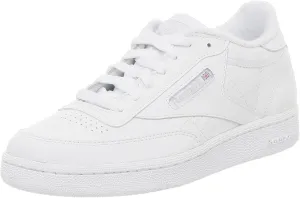 Reebok Big Kid Club C Sneaker,White/Grey,6.5 M US Big Kid