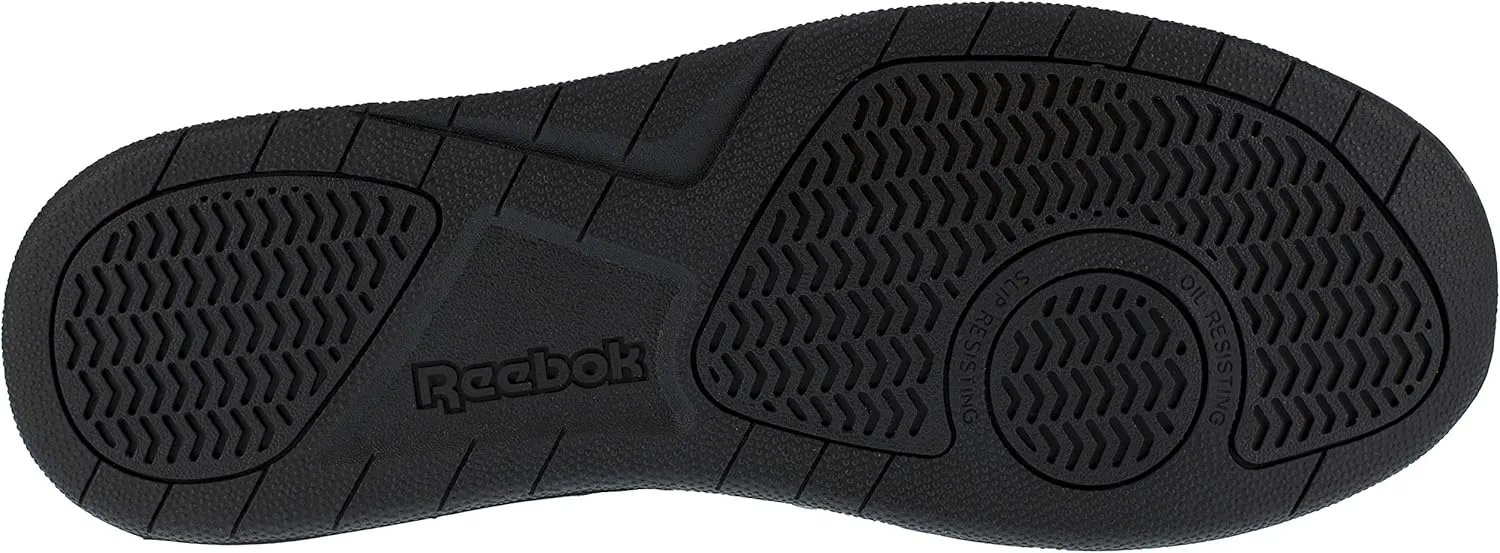 Reebok Men's Rb4162 Bb4500 Safety Composite Toe Low Cut Work Sneaker Black and White