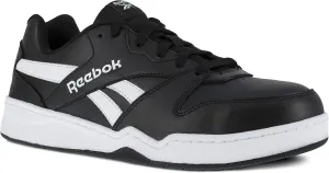 Reebok Men's Rb4162 Bb4500 Safety Composite Toe Low Cut Work Sneaker Black and White