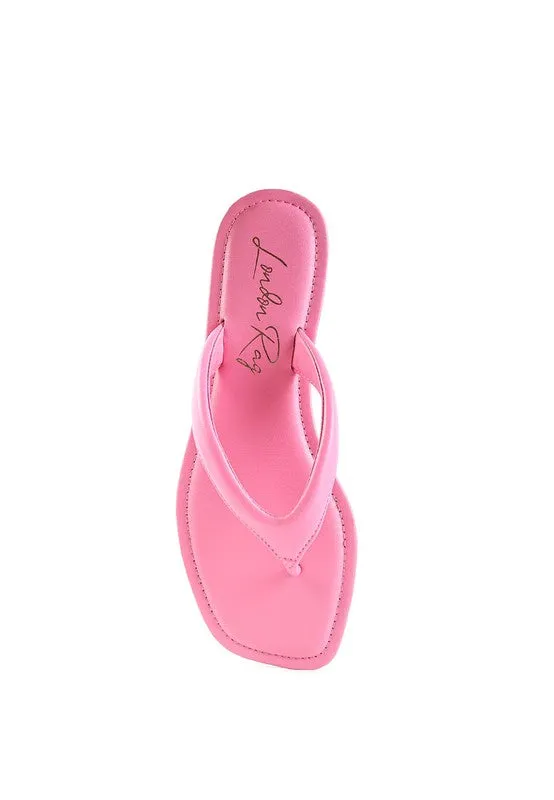 RERA SQUARE TOE THONG FLATS
