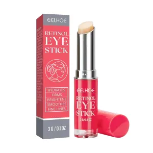 Retinol Eye Stick - Firming & Smoothing Eye Cream with Hyaluronic Acid, 1oz Hydrating Eye Care for Dark Circles & Fine Lines, Roll-On Applicator”