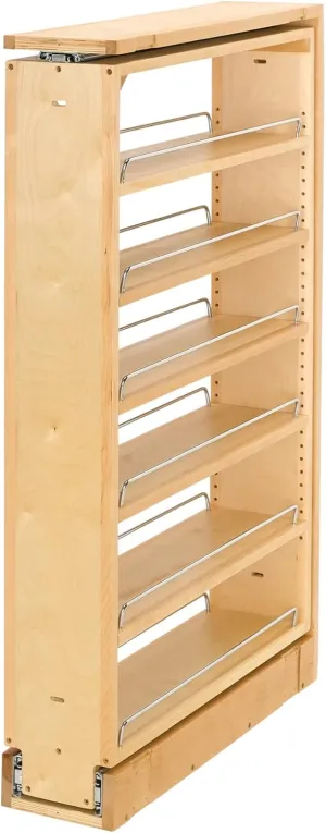 Rev-A-Shelf Wood Tall Filler Pull Out Organizer for New Kitchen Applications