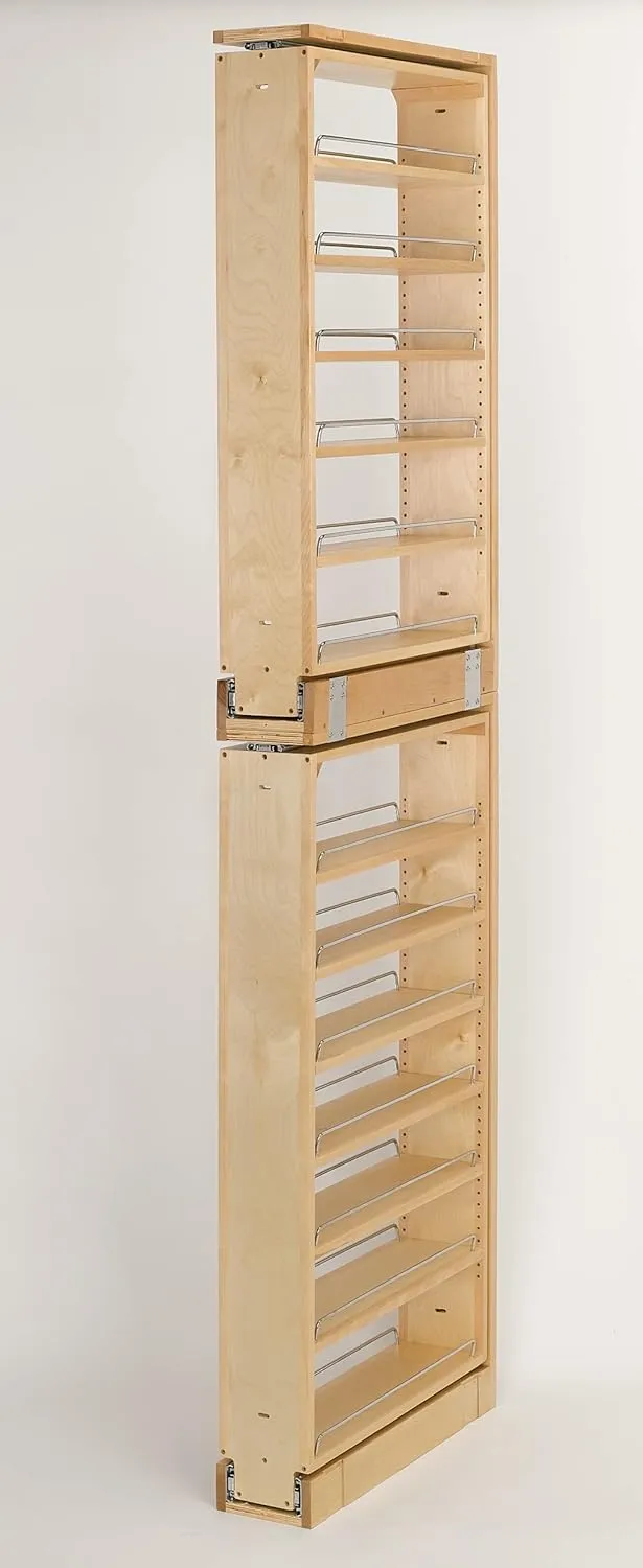 Rev-A-Shelf Wood Tall Filler Pull Out Organizer for New Kitchen Applications
