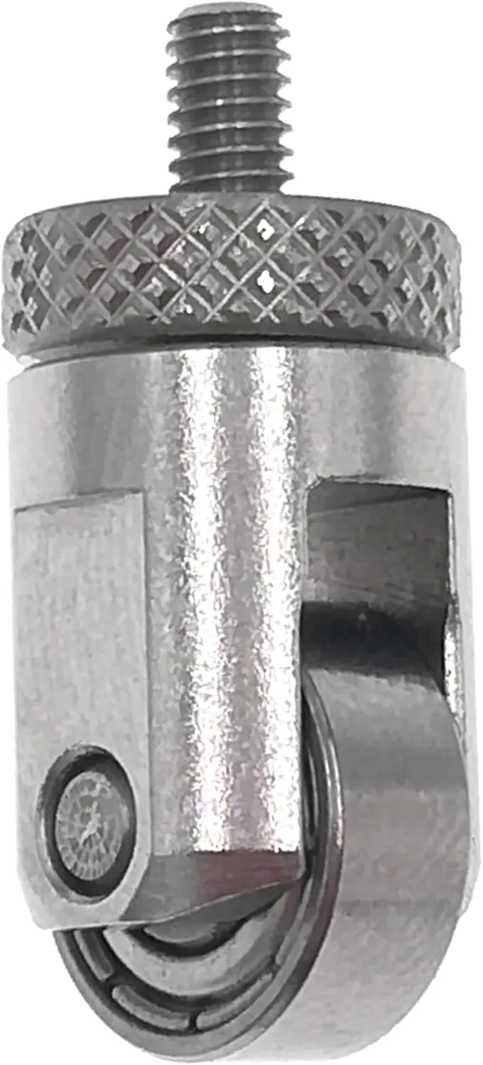 Roller Contact Point For Inch Dial Indicator Depth Gauge Tool 10mm Diameter Wheel 4-48 UNF Thread