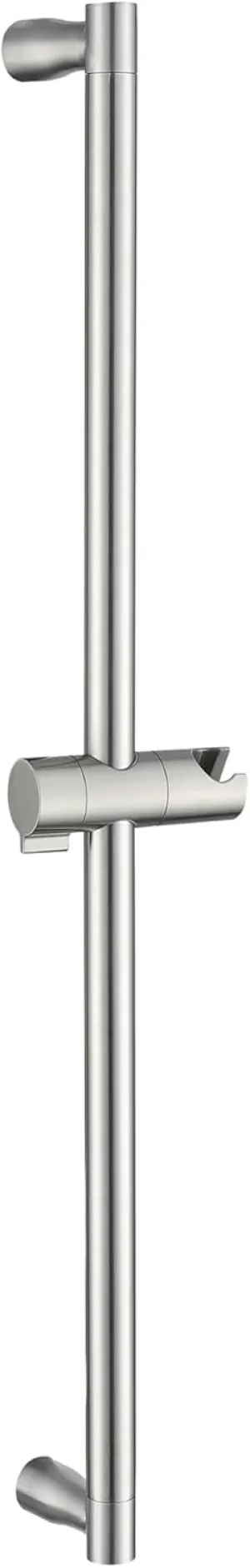 RRAJJ Shower Slide Bar 29 Inch with Adjustable Shower Head Holder, Thickened Pipe SUS 304 Stainless Steel Slide bar for Home and Hotel Bathroom,Screw Wall Mounted (Brushed Nickel)