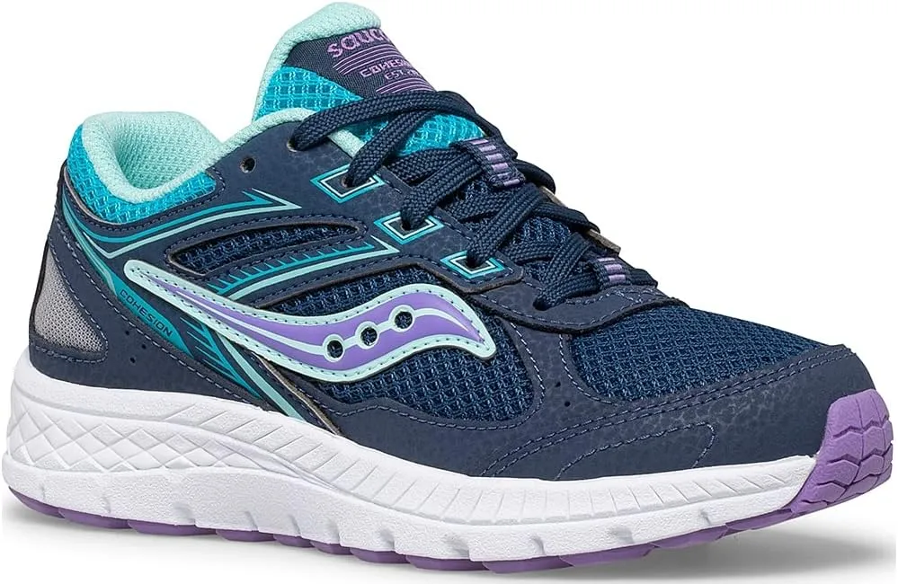 Saucony Unisex-Child Cohesion 14 Lace to Toe Running Shoe