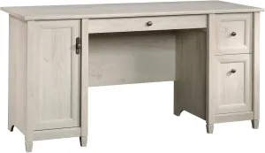 Sauder Edge Water Computer Storage Drawers, Home Office Desk, L: 59.06" x W: 23.23" x H: 29.02", Chalked Chestnut