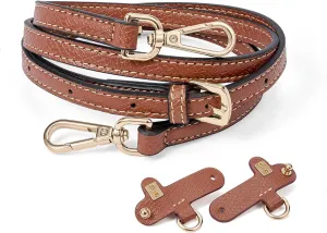 SENTEN Leather Purse Strap Replacement for Longchamp Strap Kit, Shoulder Strap Crossbody Adjustable Replacement for Women