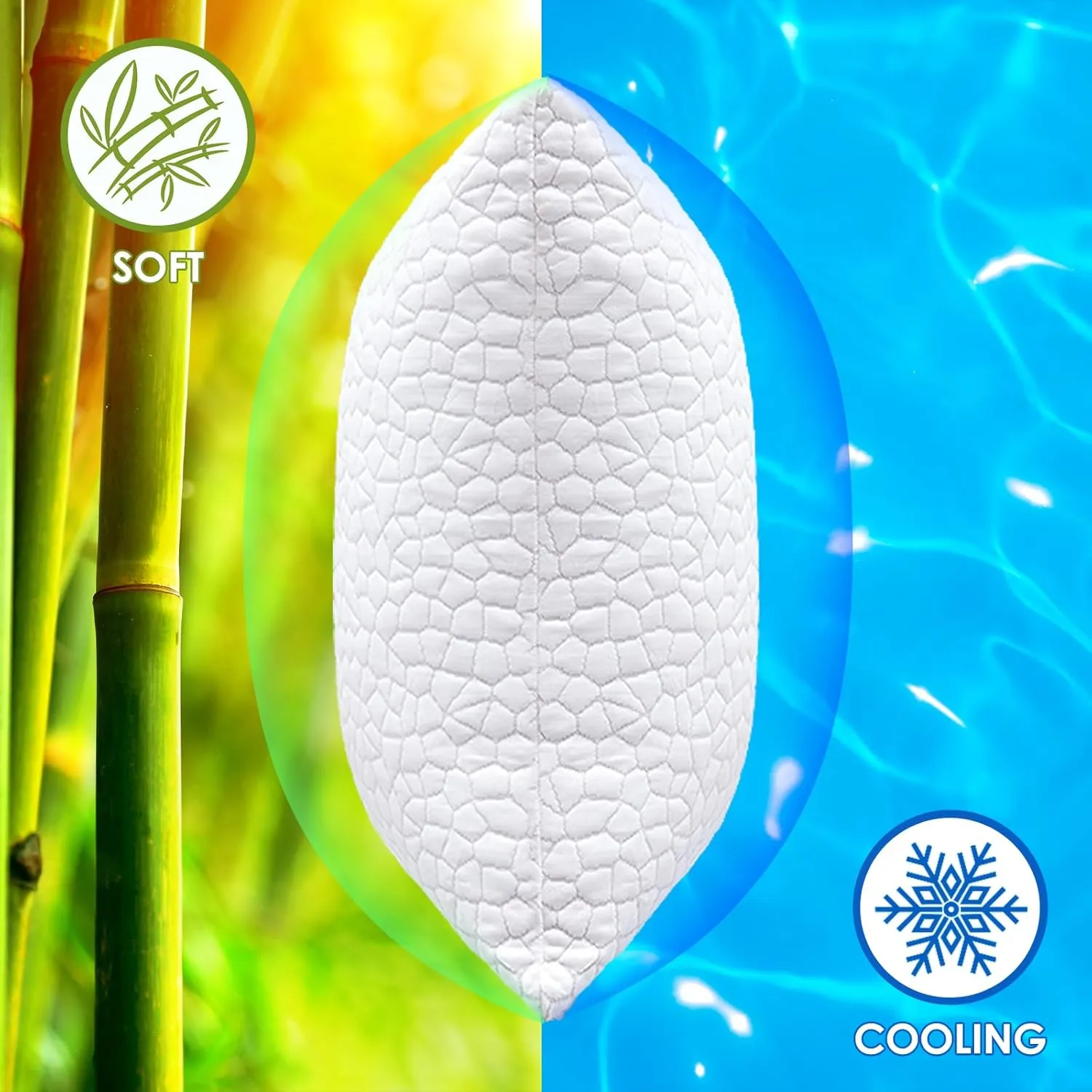 Side Sleeper Pillow for Neck and Shoulder Pain Relief, Cervical Neck Support Pillow for Side Sleepers, Cooling Shredded Memory Foam Pillows for Hot Back Sleepers, Adjustable Curved Queen Bed Pillows