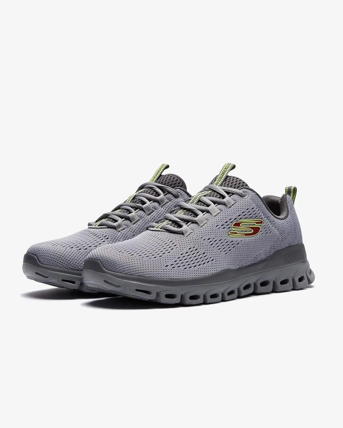 Skechers Men's Glide Step Fasten Up Lace-up Sneaker, Navy/Black, 9.5