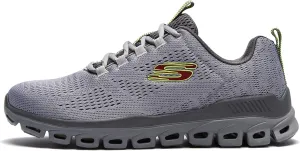 Skechers Men's Glide Step Fasten Up Lace-up Sneaker, Navy/Black, 9.5