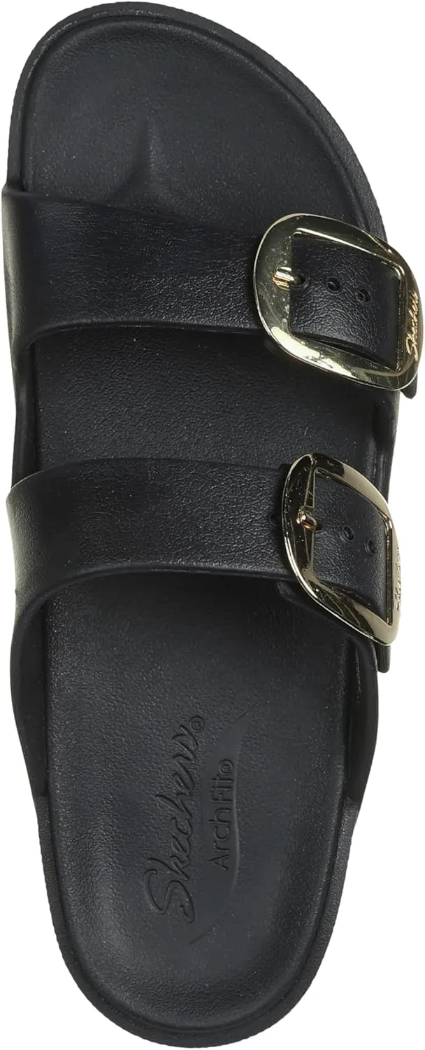 Skechers Women's FOAMIES Arch Fit Cali Breeze Gold Star Slide