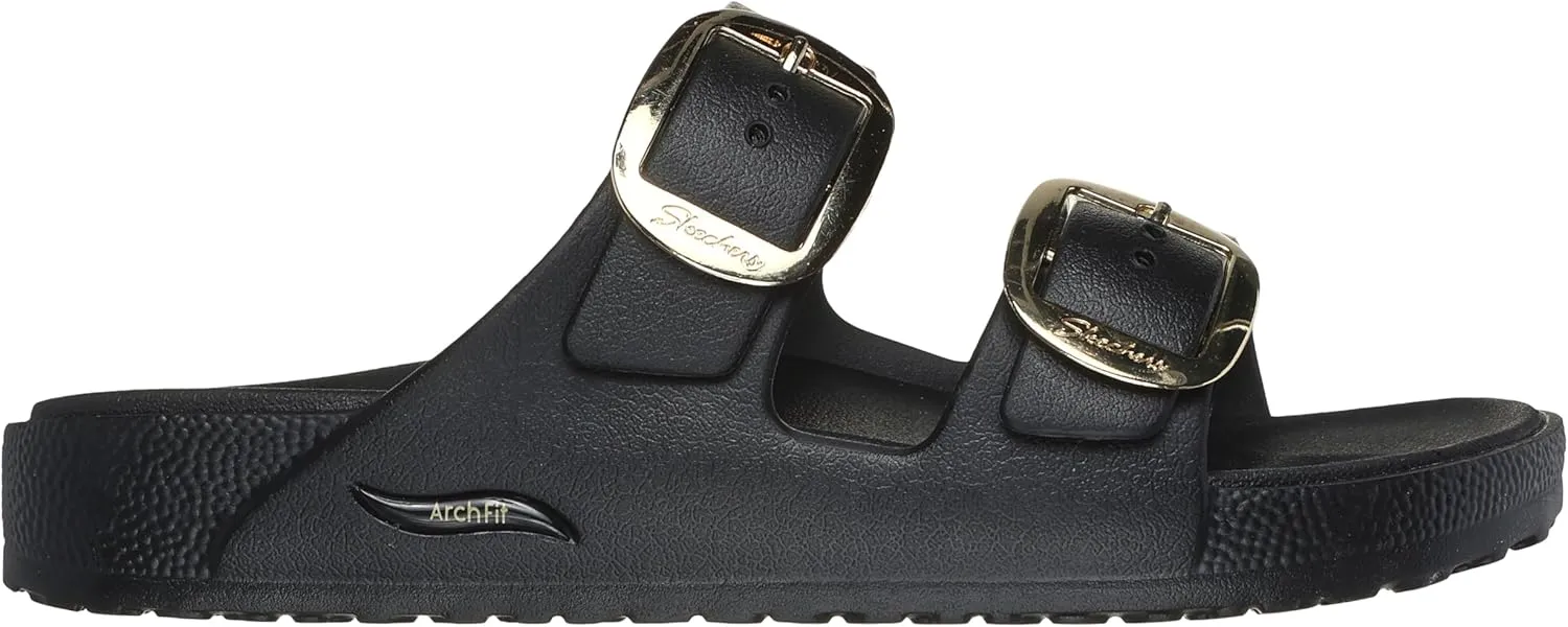 Skechers Women's FOAMIES Arch Fit Cali Breeze Gold Star Slide