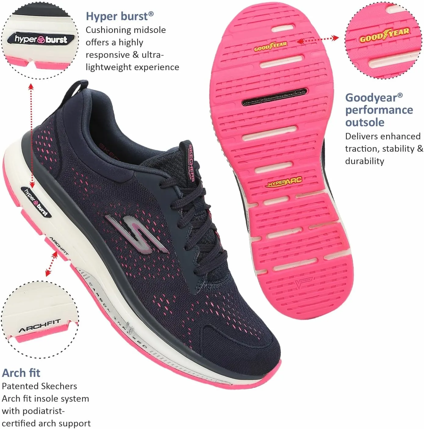 Skechers Women's Go Walk Workout Walker Outpace Sneaker