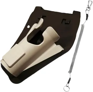 Slide-in Fishing Rod Hip Holster – Hands-Free Rod Holder for Wading, Fly & Bank Fishing – Quick Draw Waist Belt Gear Durable, with Hidden Stash Pockets for Line Cutters
